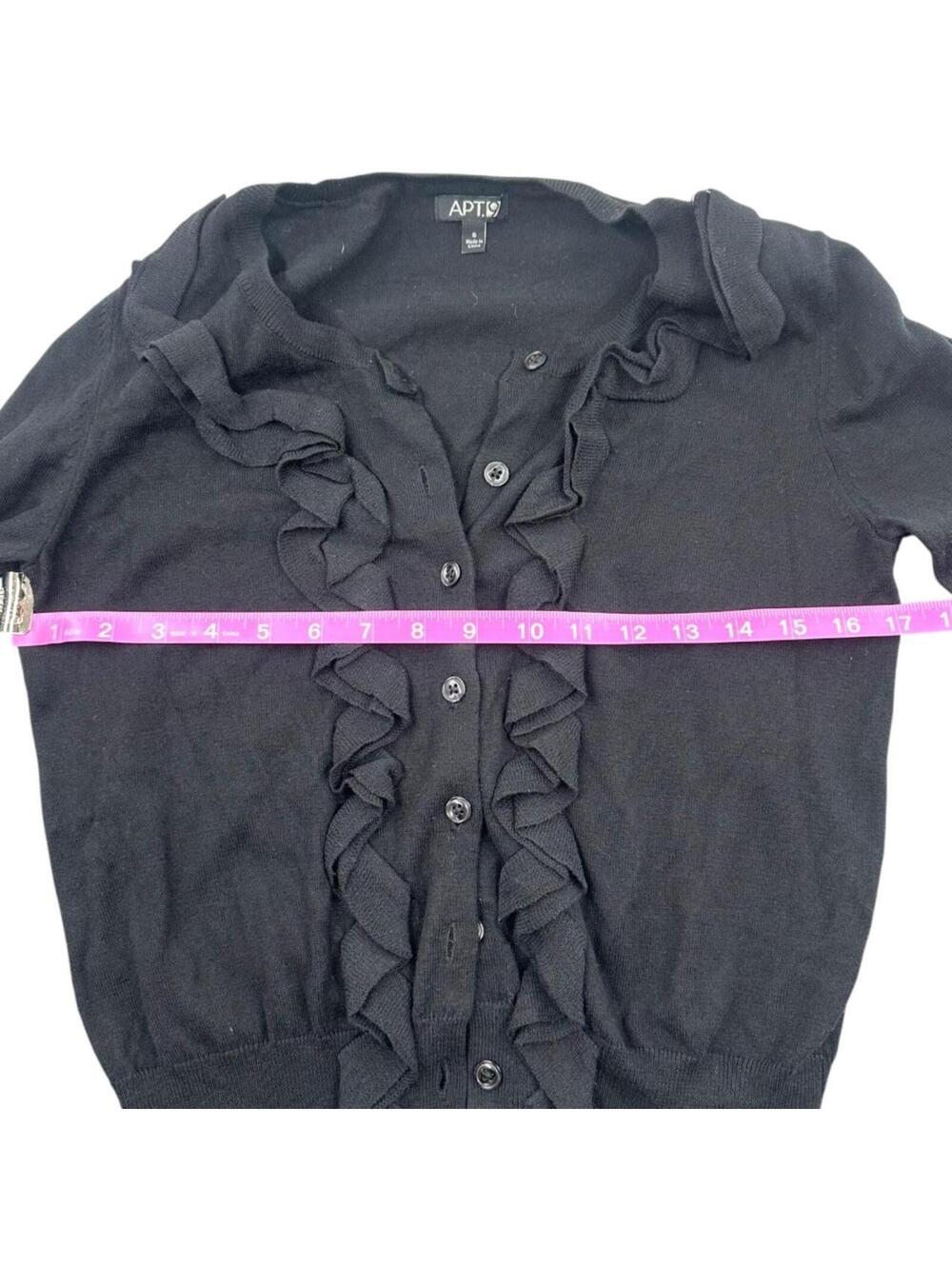 Apt. 9 Ruffled Front Cardigan - Picture 7 of 8